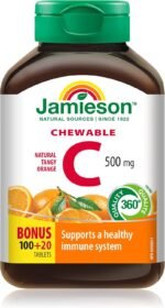 Jamieson Vitamin C Orange 500mg 120 Tablets - Image 2